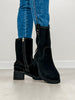 Corkys Biker Babe Boots in BLACK FAUX SUEDE