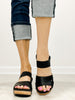 Corkys Better With Time Wedge Sandals in BLACK