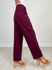 Straight Fit High Waist Wide Leg Pocket Trousers