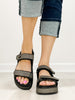 Corkys Go For It Platform Sandals in BLACK
