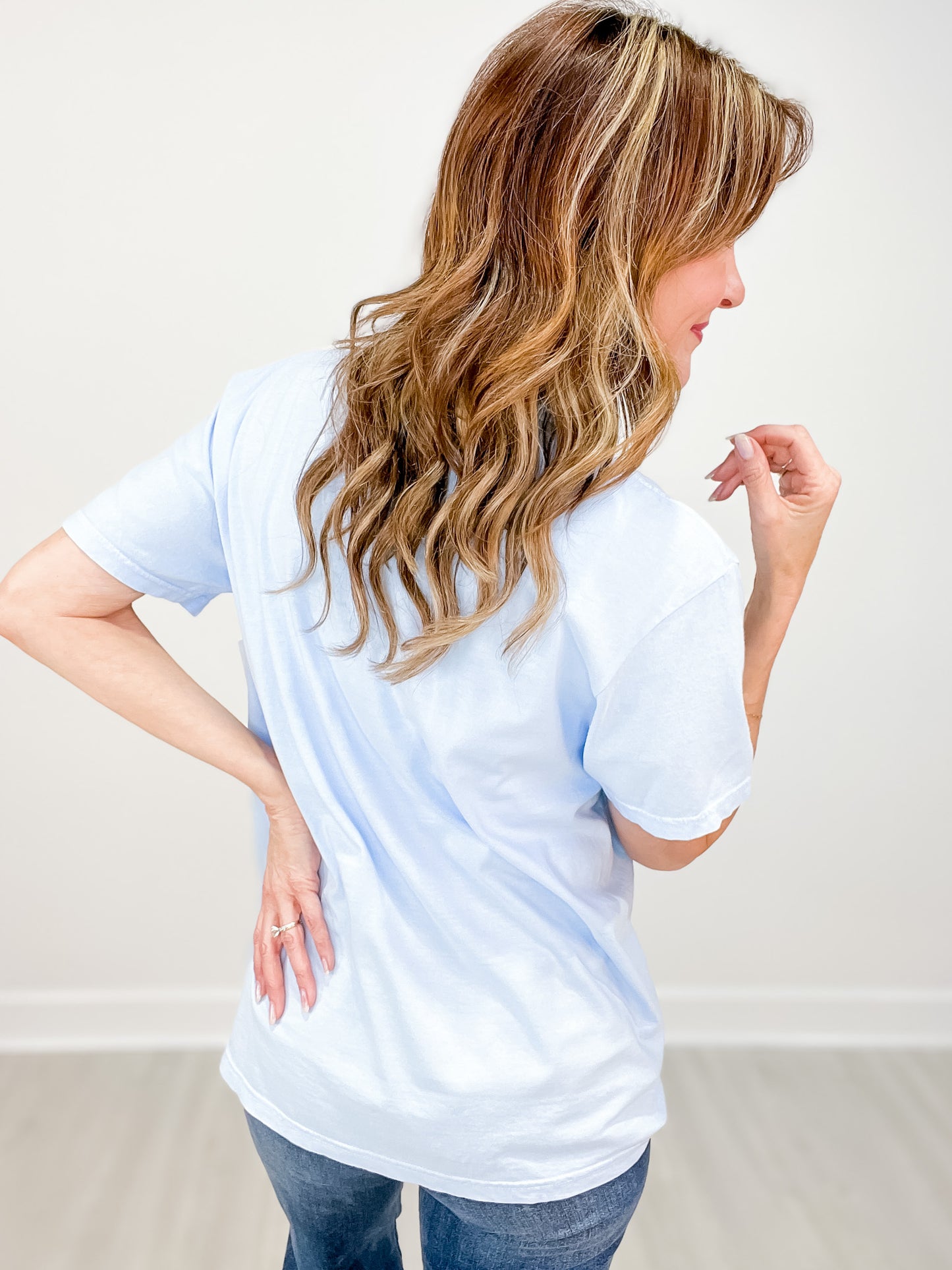Checkered Houston Baseball Graphic Tee