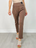 Magic High Waisted Double Knit Skinny Pants in Dark Mocha