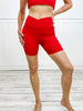 Nylon Ribbed Leisure Attire in Red