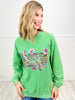 Holiday Skate Sequin Embellished Sweatshirt Top
