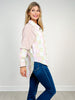 Button Front Washed Seersucker Long Sleeve Top