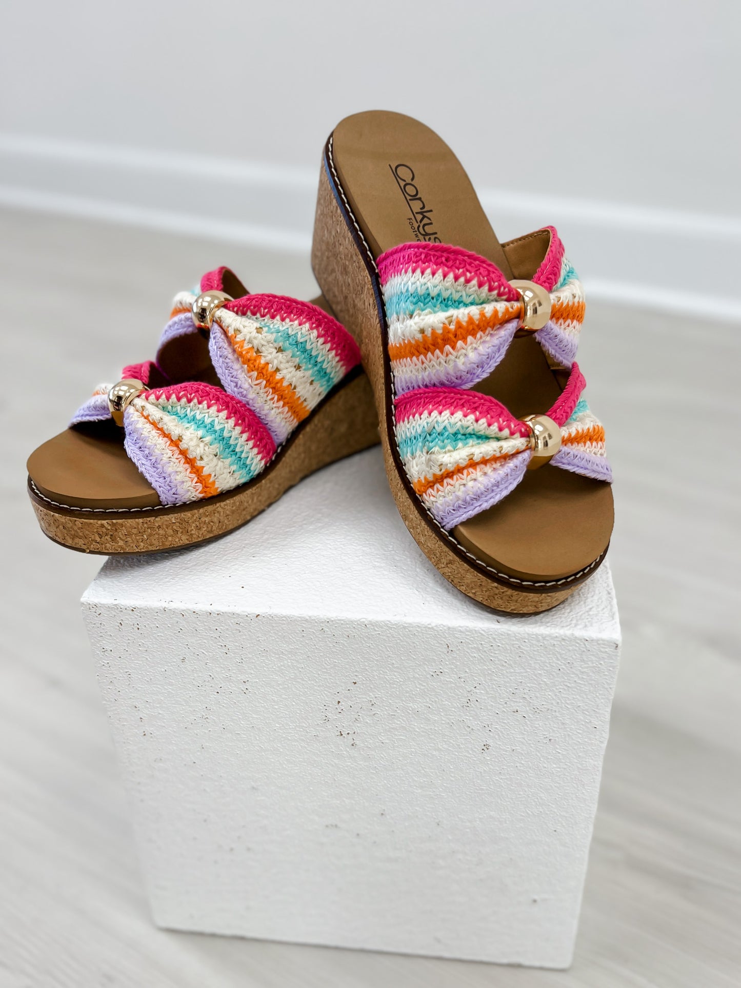 Corkys Miss Understood Wedges in Multi