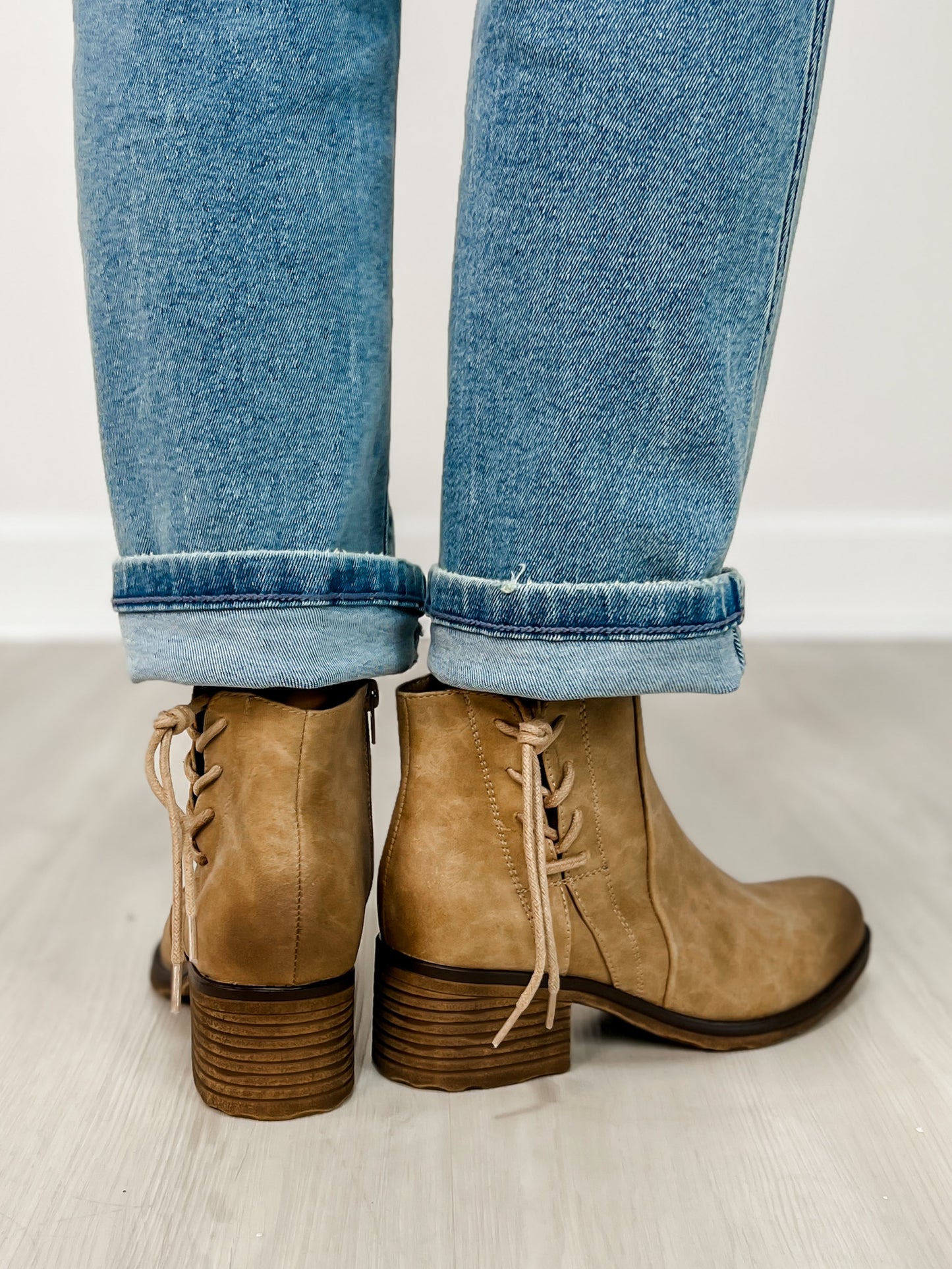 Pierre Dumas Gossip-15 Bootie in Taupe