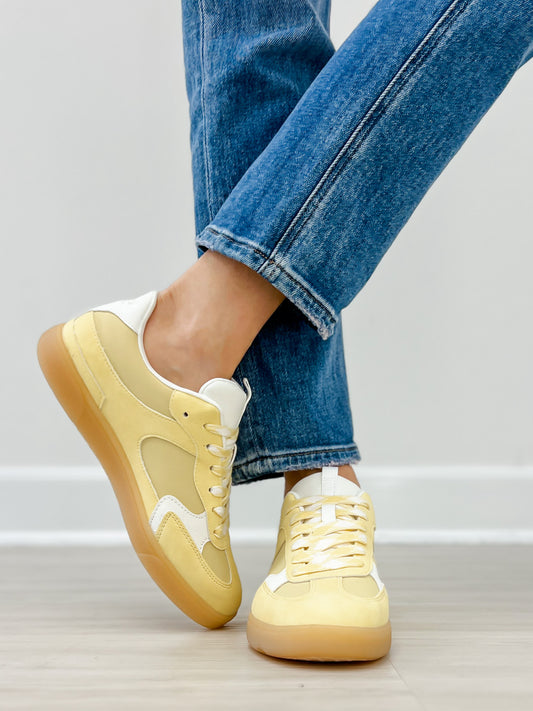 Blowfish Tastic Lace Up Sneaker in Butter Yellow