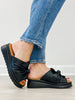 Good Choice Harlow Bow Wedge Sandals in Black