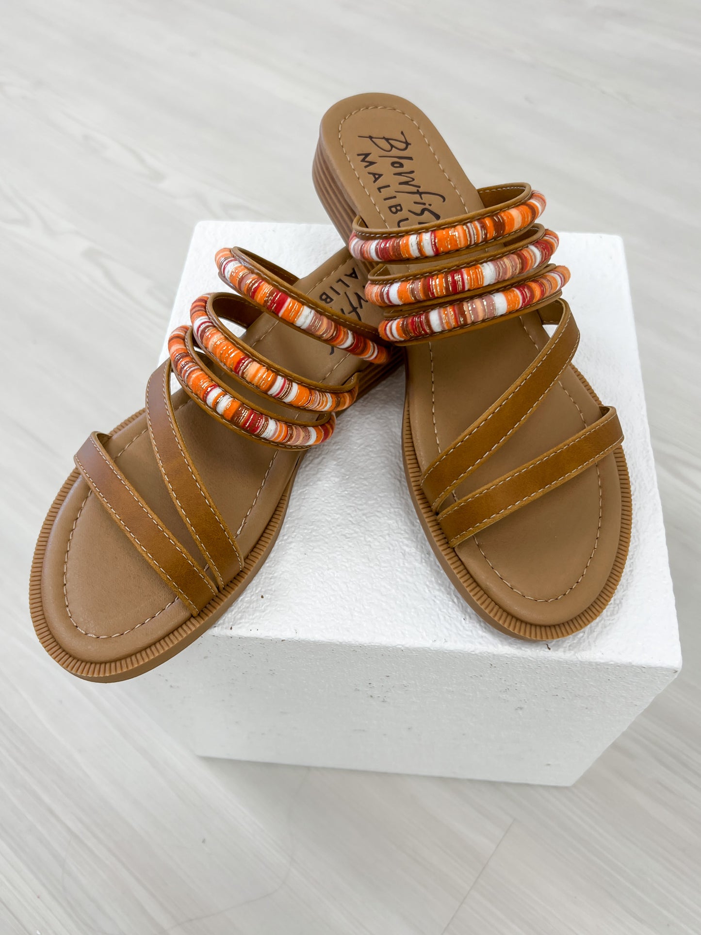 Blowfish August Sandals in Tan Multi