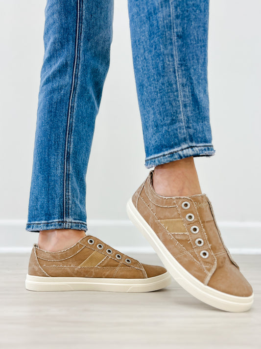 Blowfish Malibu Hangout Slip On Tennis Shoes in Desert Khaki