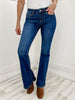 The Clara Vervet Mid Rise Flare Jeans