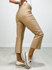 Classic Solid Straight Leg Crop Pants