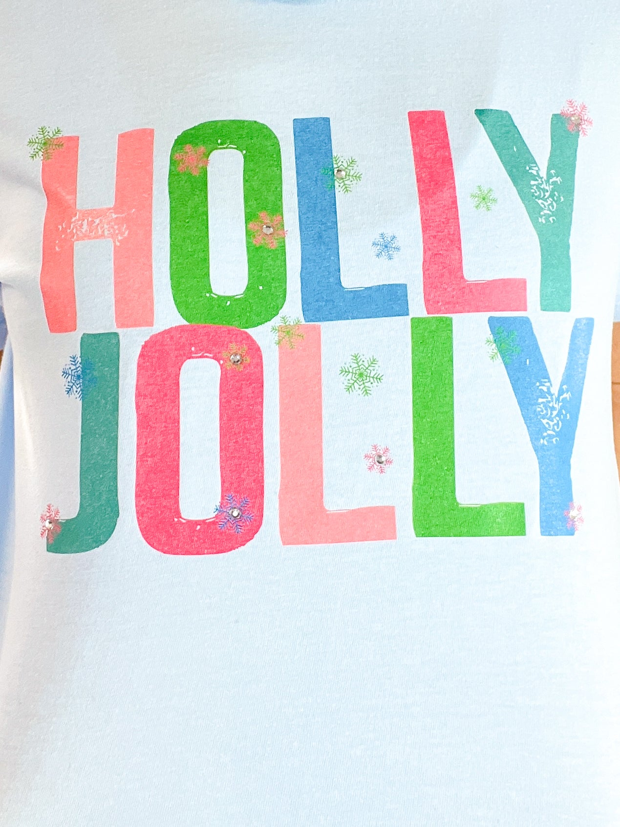 Holly Jolly Rhinestone Graphic Tee