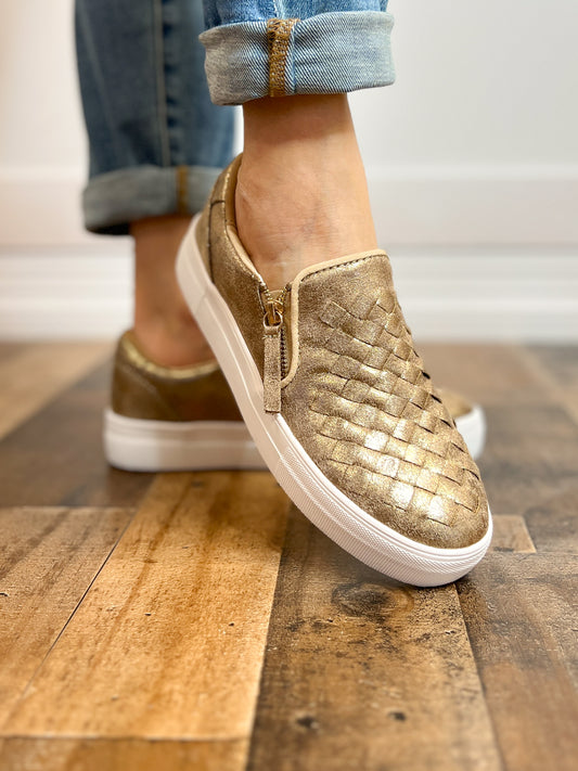 Tiffani - Gold Deck Sneakers