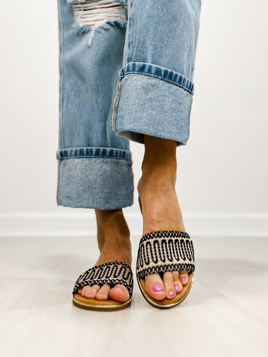 Corkys Here For A Good Time Slides in BLACK