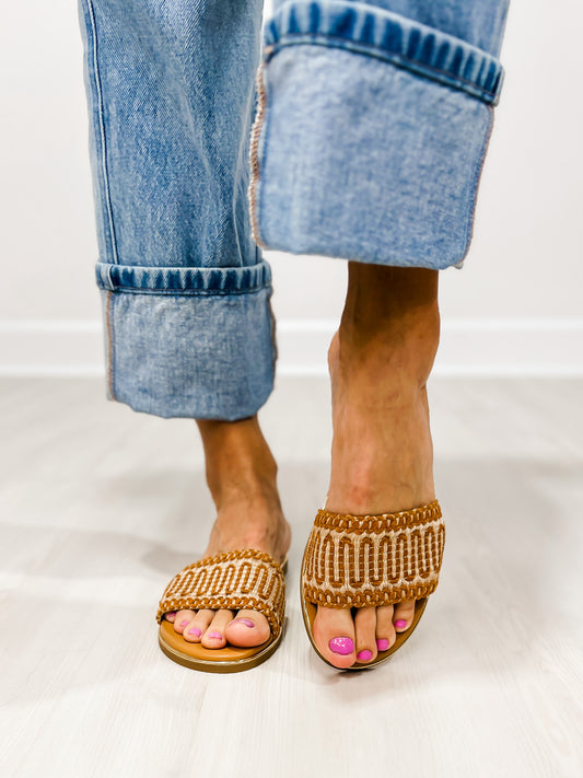 Corkys Here For A Good Time Slides in TAN