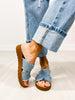 Corkys Hold Please Sandals in LIGHT BLUE FRAYED