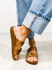 Corkys Lets Be Real Double Buckle Sandals in TAUPE