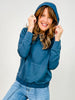 Modal-Blend Pullover Hoodie Top
