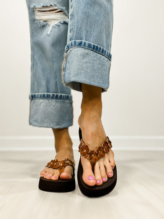 Corkys No Running Flip-Flops in COGNAC