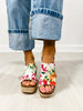Corkys Freddie Wedge Sandals in WHITE FLORAL