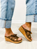 Corkys Bowdacious Wedge Sandals in TAN OIL PU