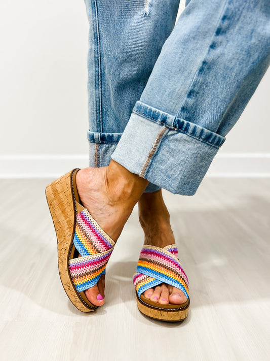 Corkys Peace Out Wedges in MULTI