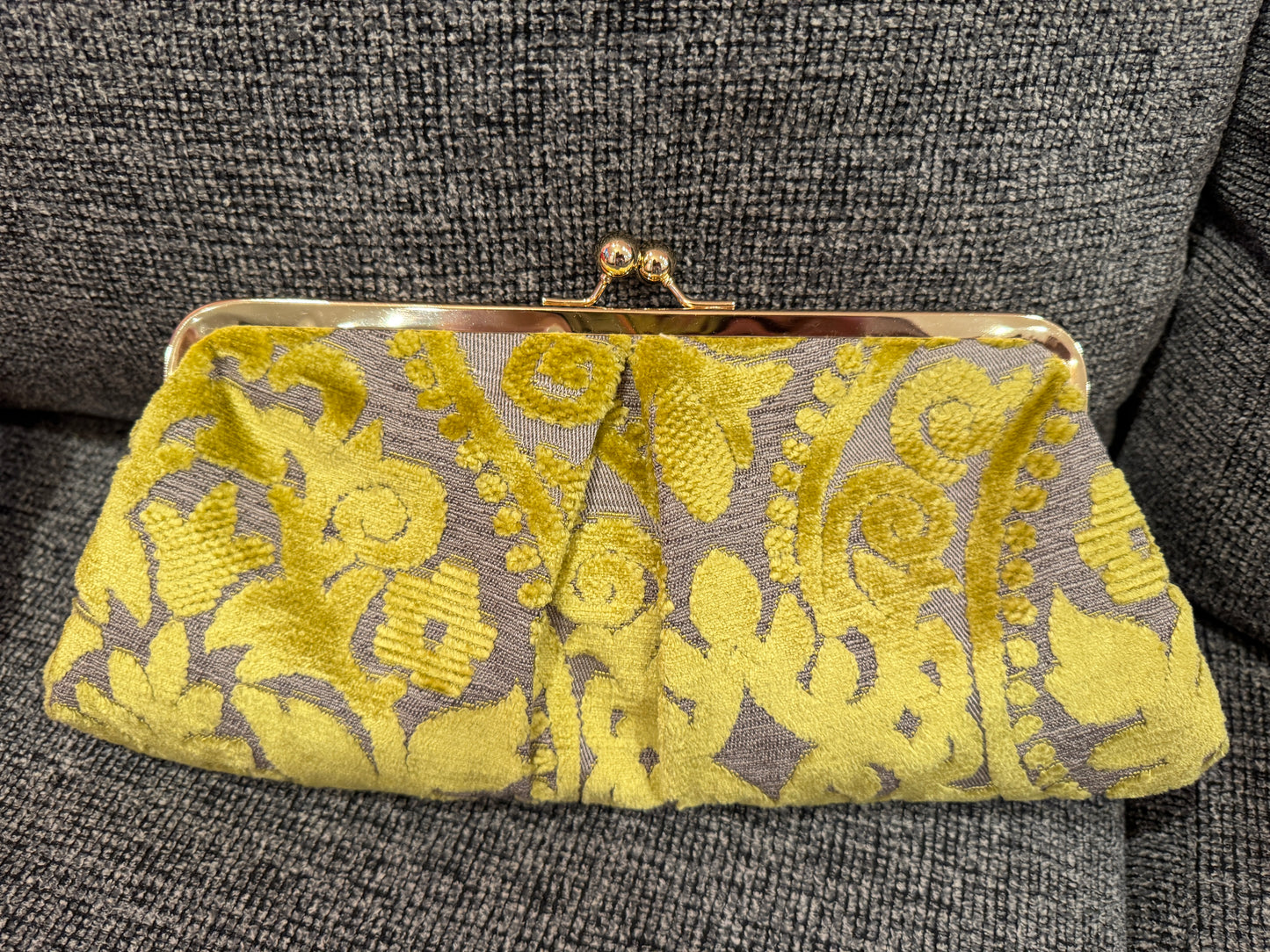 KATE: CHARTREUSE CHENILLE MOSAIC