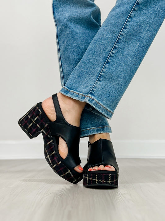 Corkys Miss Carley Wedges in BLACK 2