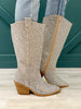 Corkys "Glitzy" Tall Rhinestone Boots in Clear