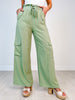 Elastic Waist Relaxed Fit Cargo Pants