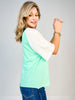 Raglan Sleeve Roomy Fit Round Neck Top