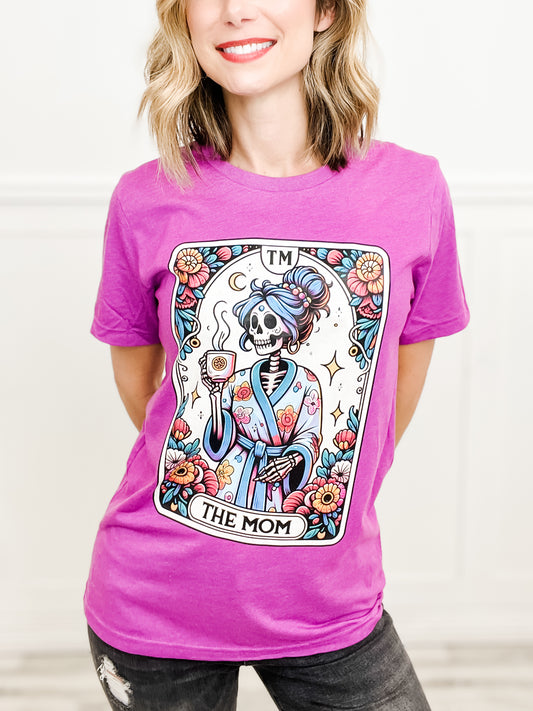 The Mom Tarot Card Rhinestone Graphic Tee