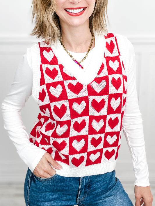All Of My Heart Sleeveless Vest Top