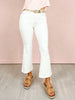 Judy Blue BLESS YOUR FLARE High Rise White Kick Flare Jeans