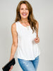 The Essential Raw Edge Cotton Tank - GRP B