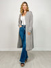 Lightweight Long Cardigan Sweater in SOFT GREY