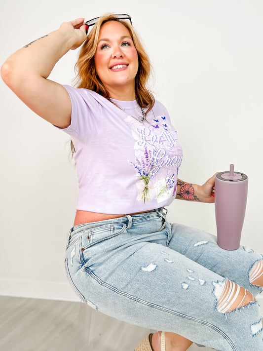 Let It Grow Lavender Graphic Tee