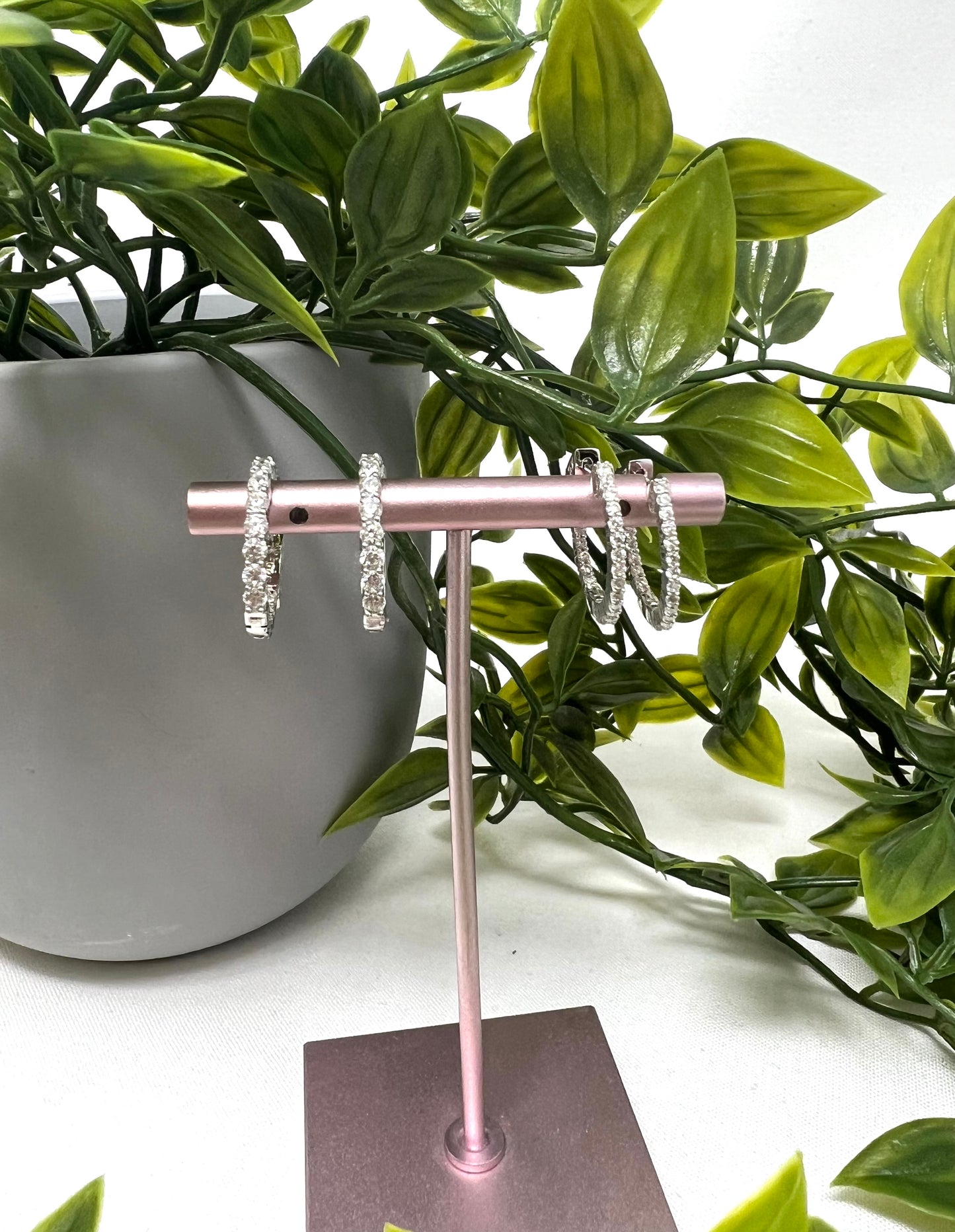 Silver 20MM Inside Out Hoop Earrings