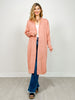 Lightweight Long Cardigan Sweater in DESERT BLUSH