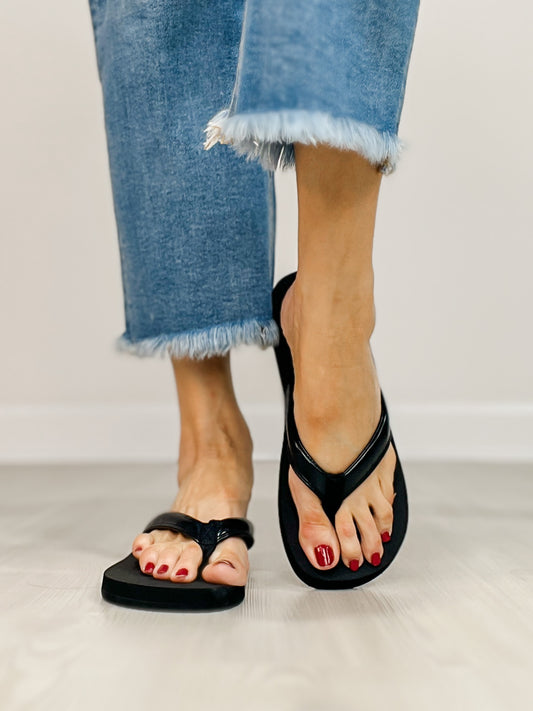 Corkys Summer Plans Flip Flops in BLACK