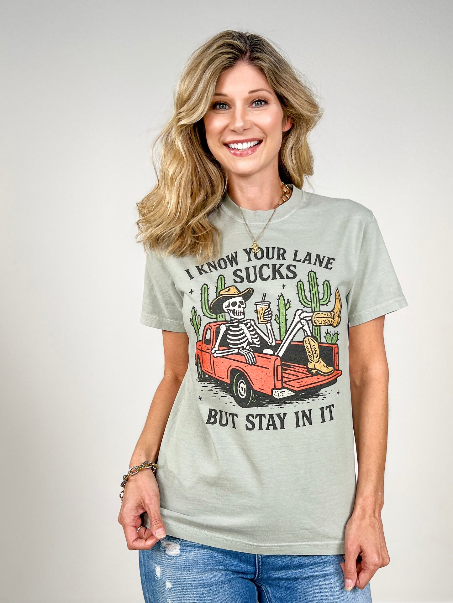 I Know Your Lane Sucks But Stay In It Graphic Tee