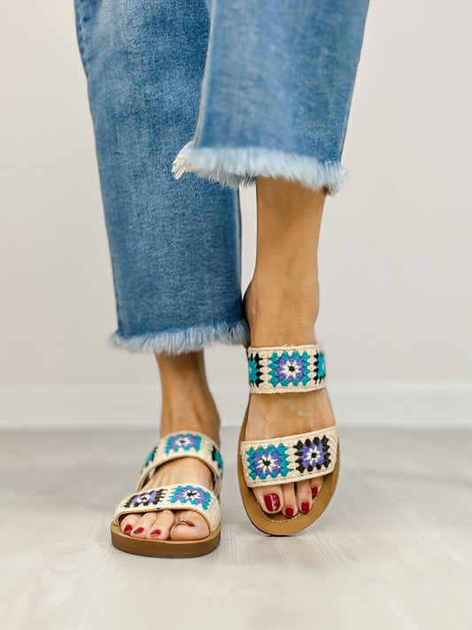 Corkys Toodle Double Strap Sandals in LIGHT BLUE
