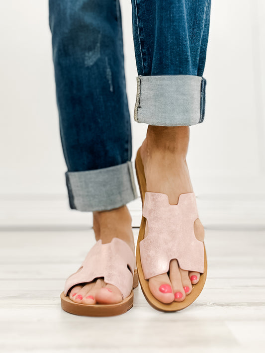 Corkys Bogalusa Slip-On Sandals in Blush
