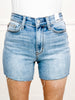 Judy Blue Hi-Waist Raw Hem Denim Shorts