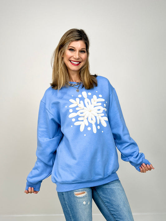 Yarn Snowflake Sweatshirt