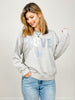 Love Patch Heart Graphic Sweatshirt