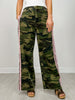 Washed Camo Printed Cotton Pants