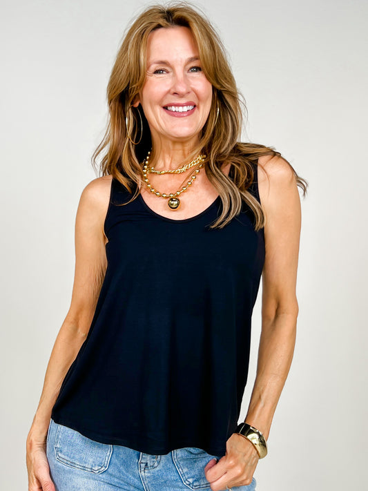 Bamboo Relaxed Fit U-Neck Tank Top